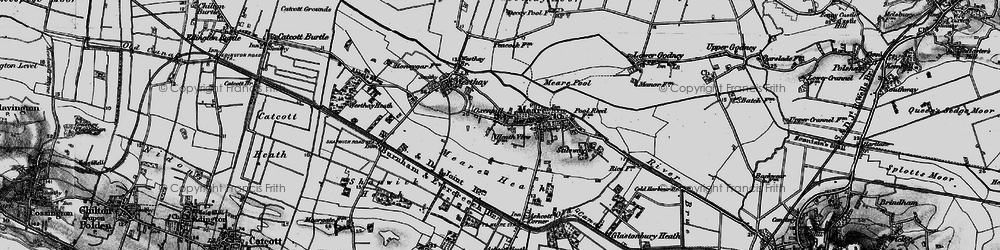 Old map of Oxenpill in 1898
