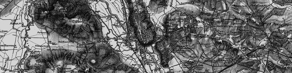 Old map of Oxford in 1895