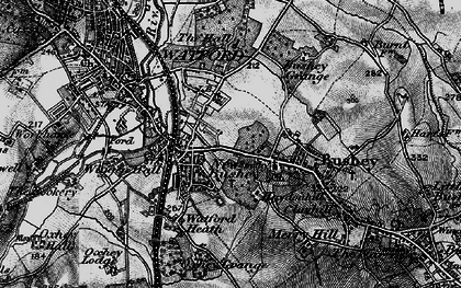Old map of Oxhey in 1896