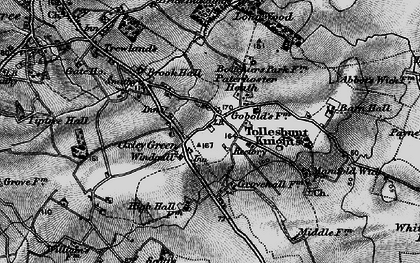 Old map of Oxley Green in 1896
