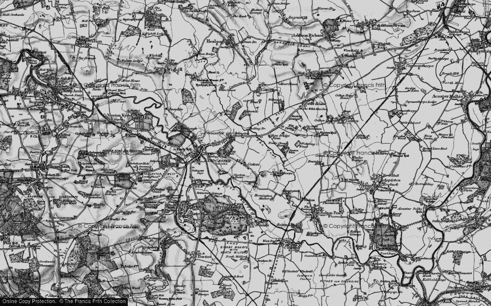 Old Map of Oxton, 1898 in 1898