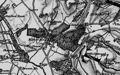 Old map of Oxton in 1899