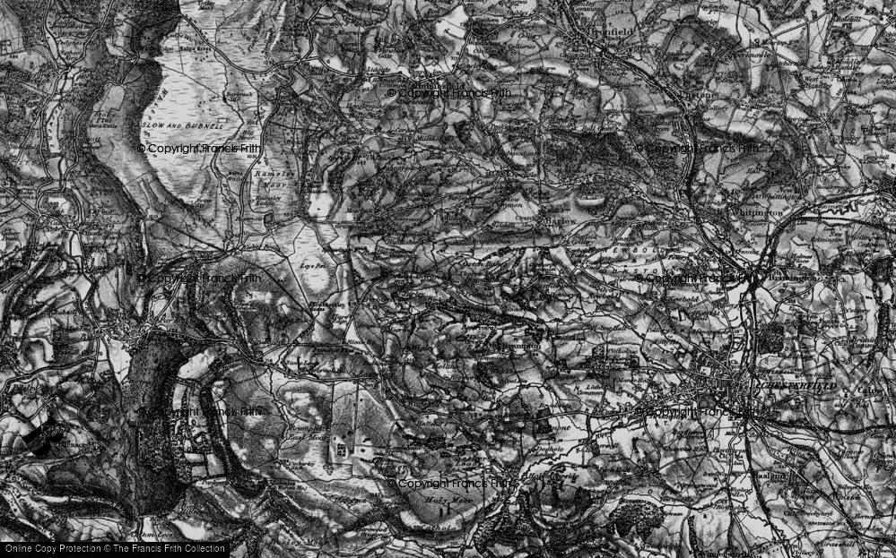 Old Map of Historic Map covering Pratthall in 1896