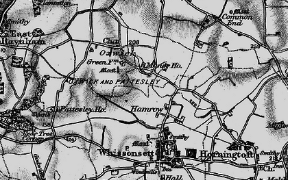 Old map of Oxwick in 1898