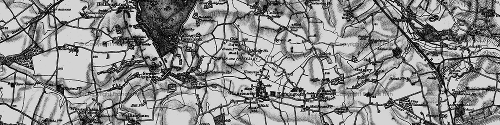 Old map of Oxwick in 1898