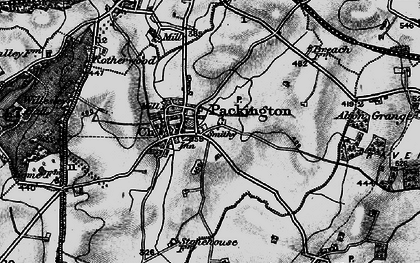 Old map of Packington in 1895