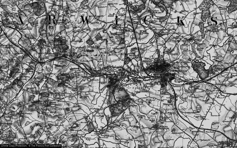 Old Map of Packmores, 1898 in 1898