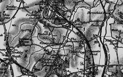 Old map of Packwood in 1898