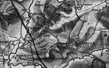 Old map of Padbury in 1896