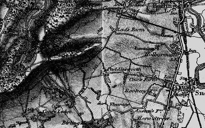 Old map of Birling Place in 1895