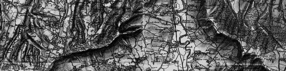 Old map of Birling Place in 1895