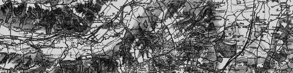 Old map of Padworth in 1895