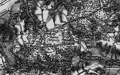 Old map of Benyon's Inclosure in 1895
