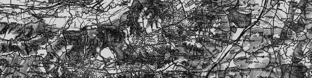 Old map of Padworth Common in 1895