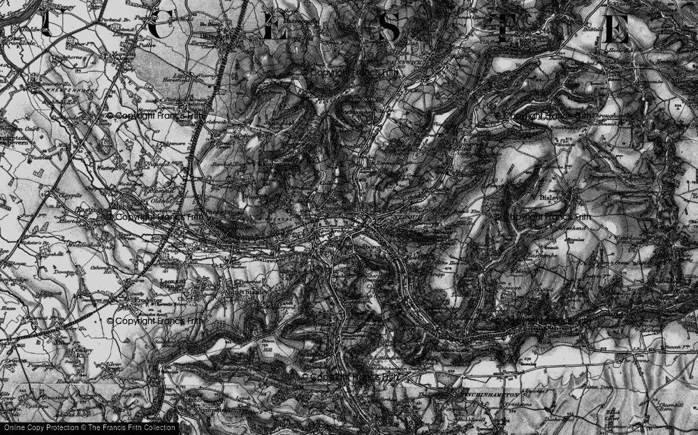 Old Map of Paganhill, 1897 in 1897