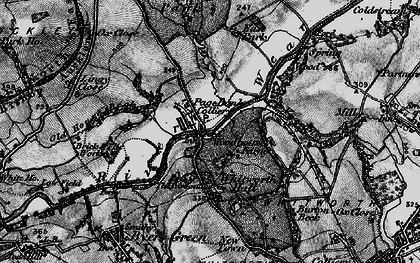 Old map of Whitworth Hall Country Park in 1898