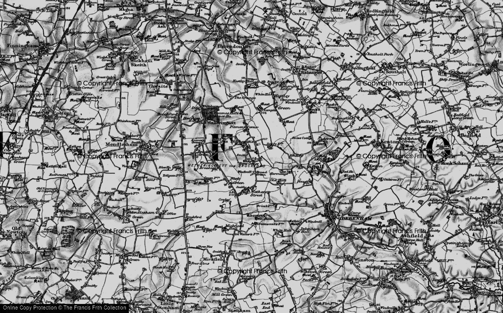 Old Map of Page's Green, 1898 in 1898