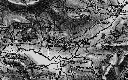 Old map of Begwns, The in 1896
