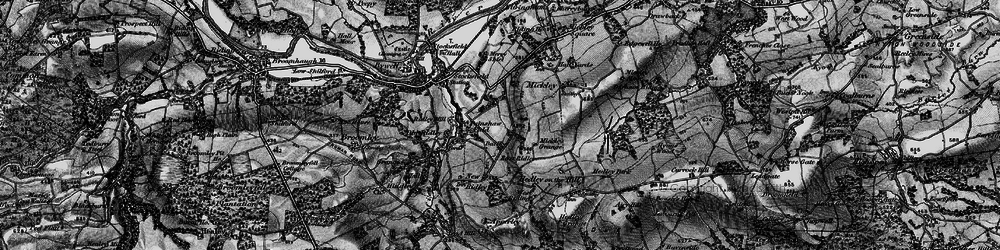 Old map of Painshawfield in 1898