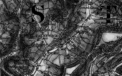 Old map of Painswick in 1896