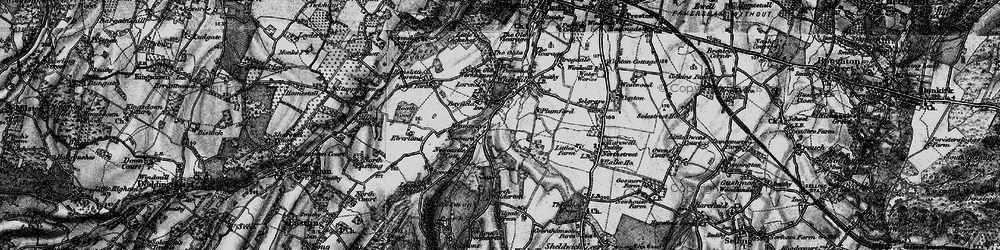Old map of Painter's Forstal in 1895