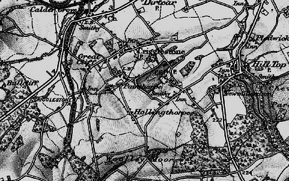 Old map of Painthorpe in 1896