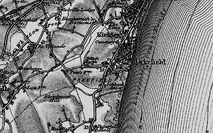 Old map of Pakefield in 1898