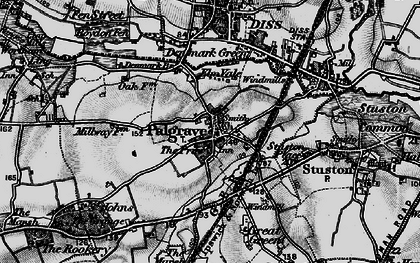 Old map of Palgrave in 1898
