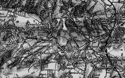 Old map of Burrs Hill in 1895