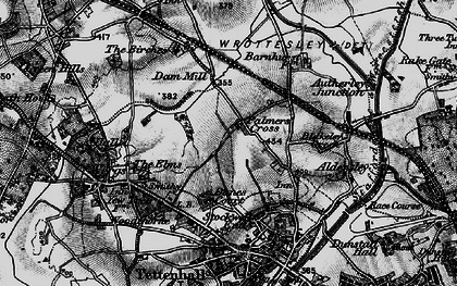 Old map of Palmers Cross in 1899