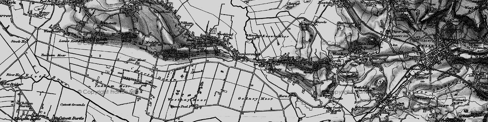 Old map of Panborough in 1898