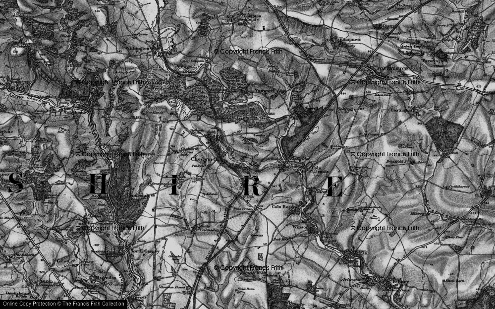 Old Map of Pancakehill, 1896 in 1896