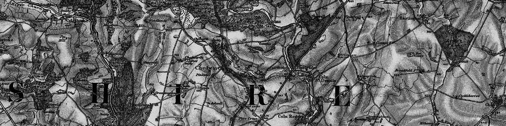 Old map of Pancakehill in 1896
