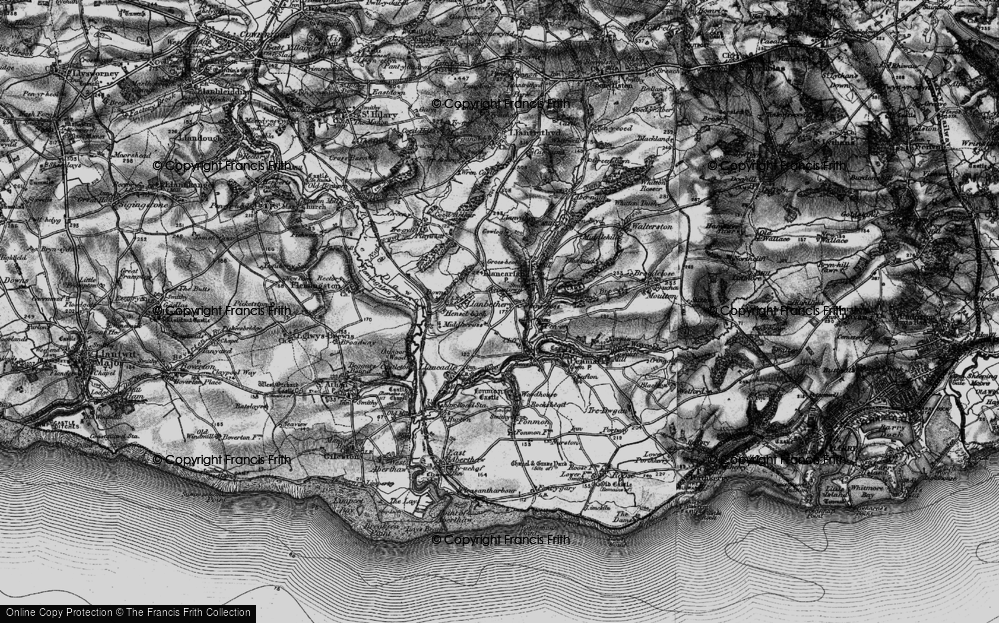 Old Map of Pancross, 1897 in 1897