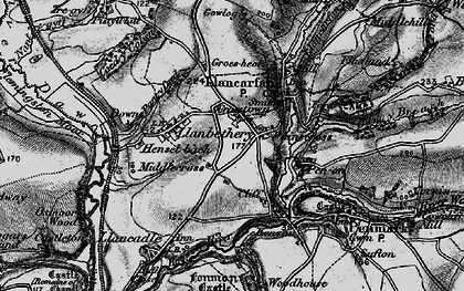 Old map of Pancross in 1897