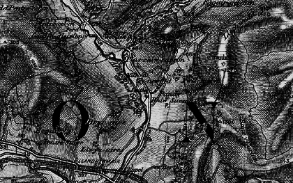 Old map of Afon Rhiw Saeson in 1899