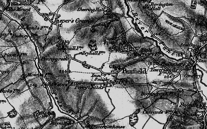 Old map of Panfield in 1896