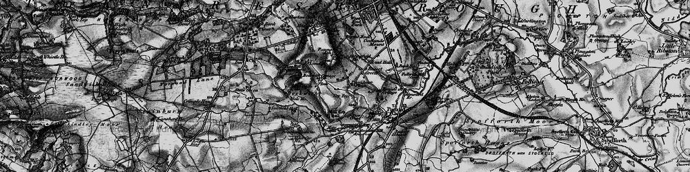 Old map of Pannal Ash in 1898