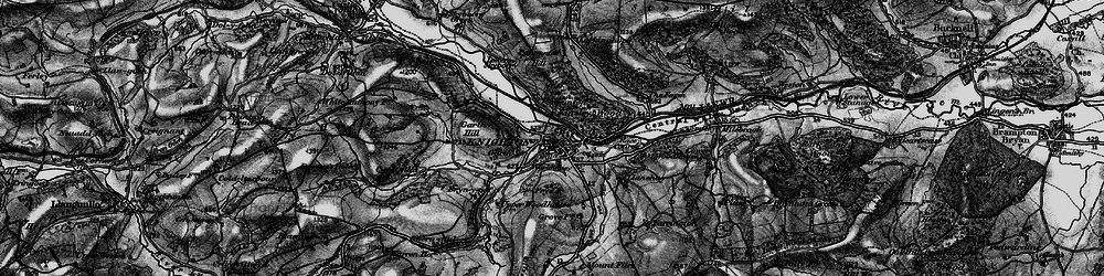 Old map of Panpunton in 1899