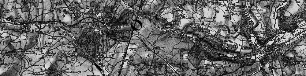 Old map of Panshanger Aerodrome in 1896