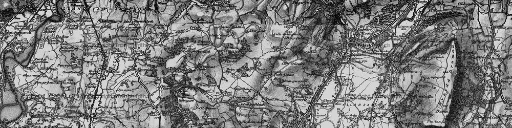 Old map of Abergelli Fm in 1897