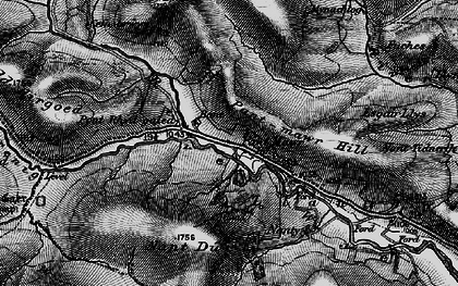 Old map of Allt Pant-mawr in 1899