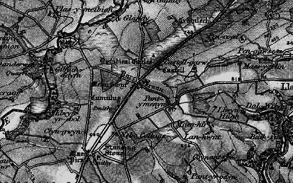 Old map of Pant-y-Caws in 1898