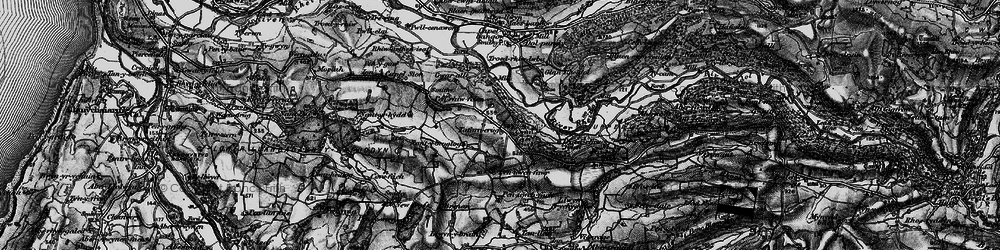 Old map of Pant-y-crûg in 1899