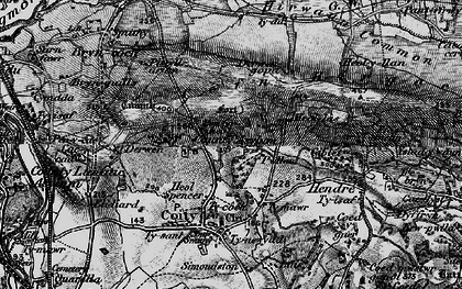 Old map of Pant-y-pyllau in 1897