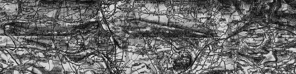 Old map of Pant-y-pyllau in 1897