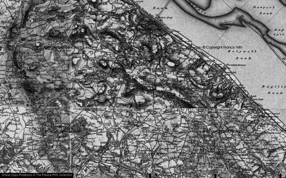 Old Map of Pant y Wacco, 1896 in 1896