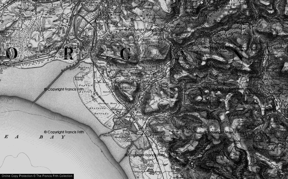 Old Map of Pantdu, 1897 in 1897
