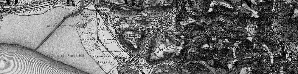 Old map of Pantdu in 1897