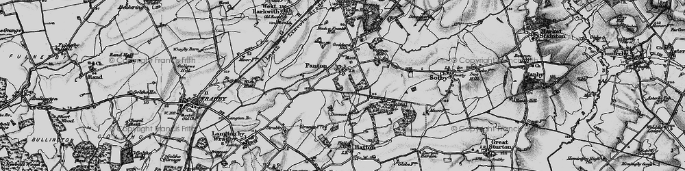 Old map of Wire Hill in 1899